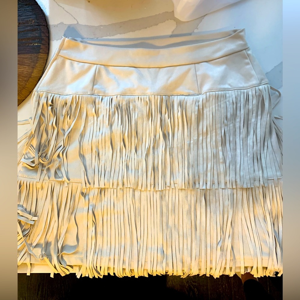 Francesca’s Fringe Skirt